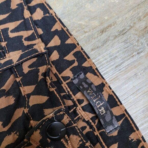 Joe's Jeans Wild Geometric Print The Skinny Jeans‎ Brown Black Women's Size 27 - Picture 13 of 16